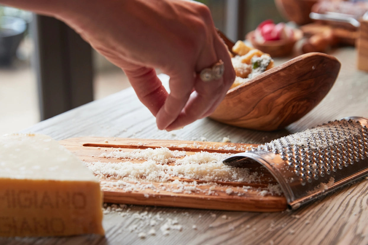 Italian Olivewood Flat Cheese Grater