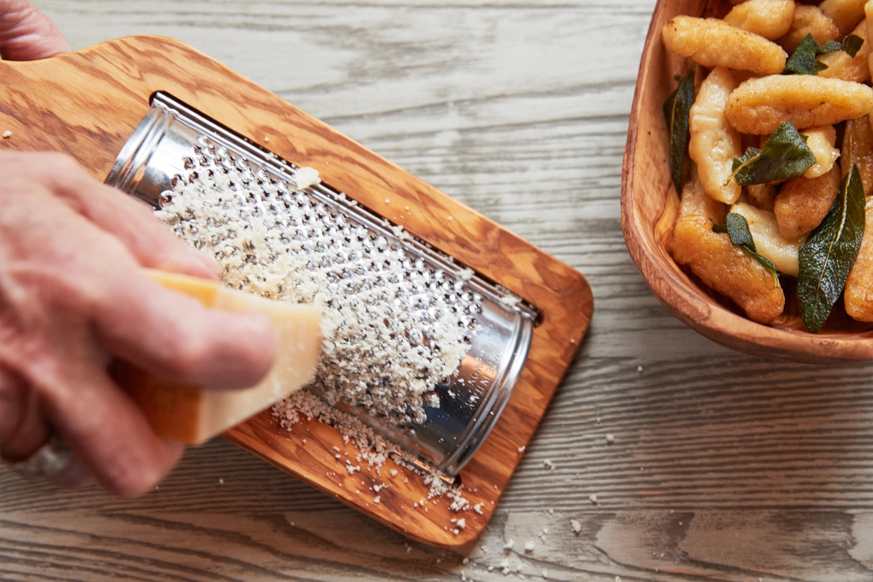 Italian Olivewood Flat Cheese Grater