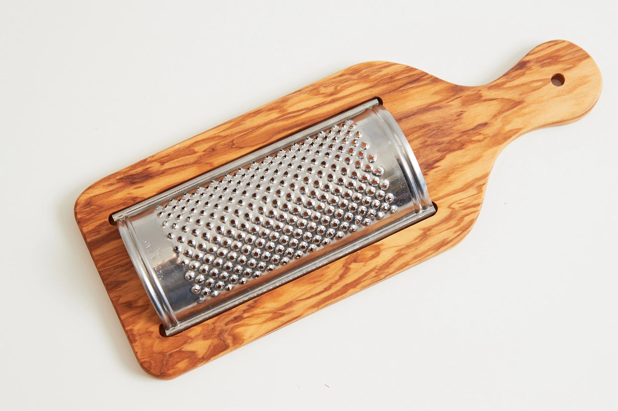 Italian Olivewood Flat Cheese Grater